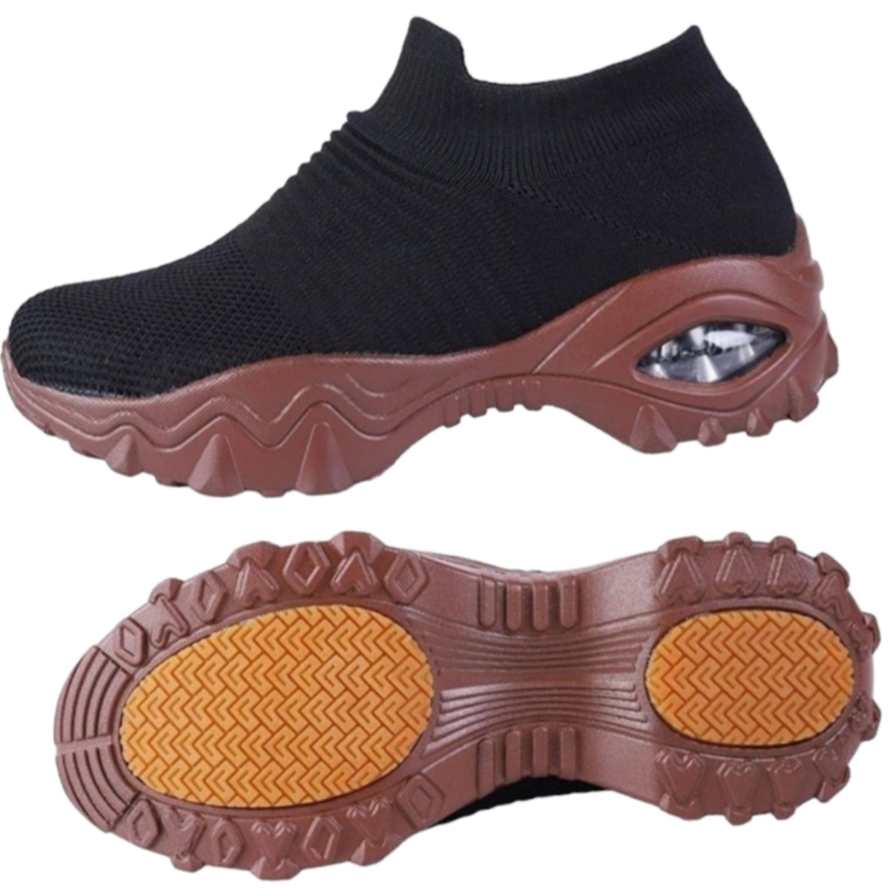 Enosky Hypersoft Flexible Lightweight Slip-On Walking Sneakers Women Size 7